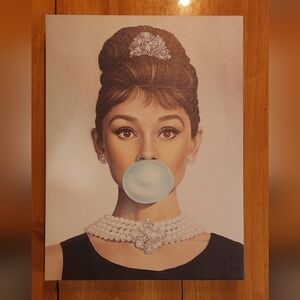Vintage Style Portrait with Bubblegum